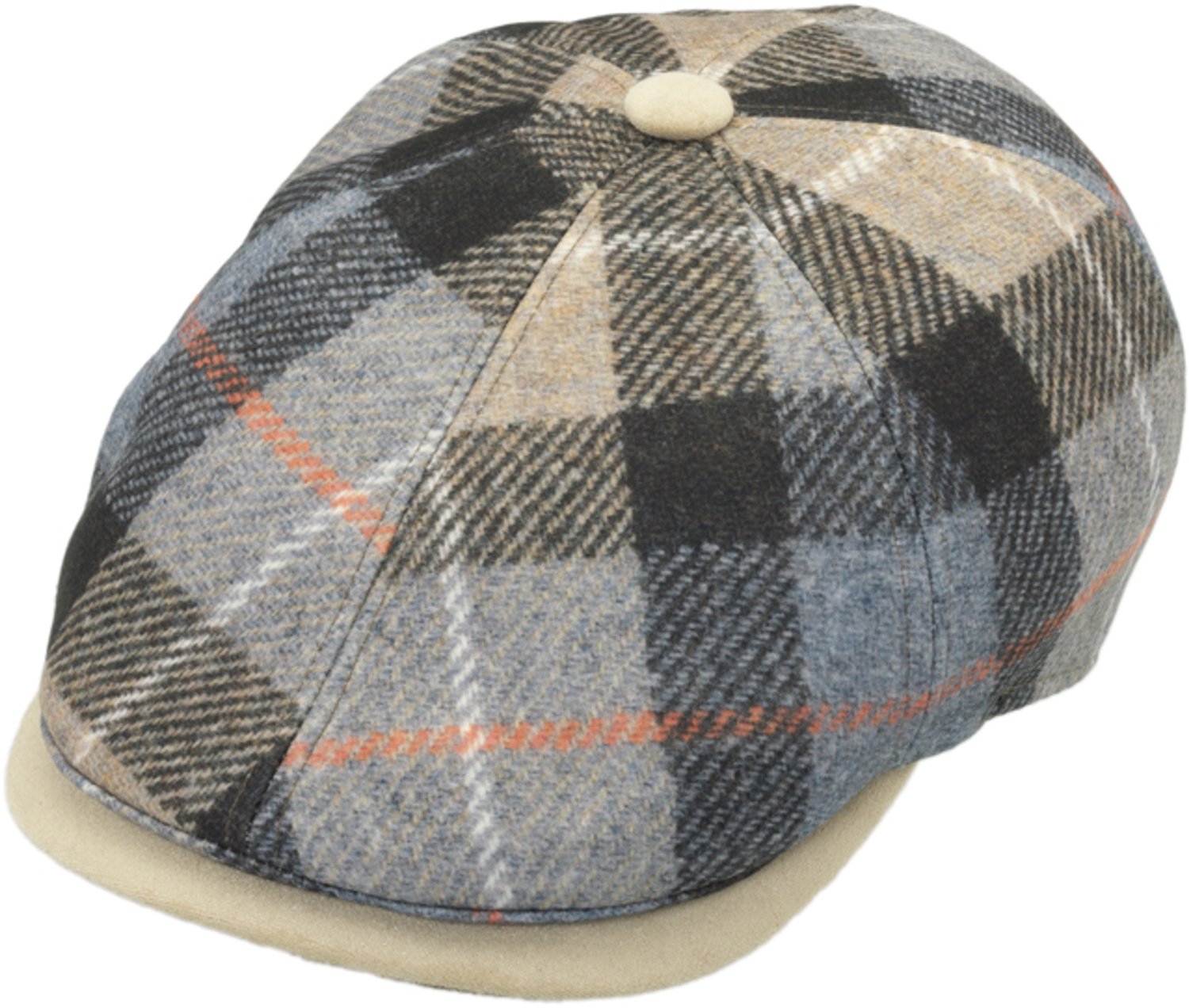 Flatcap 6-Panel 420206 Karomuster maat 57
