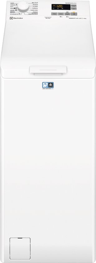 ELECTROLUX EW6T5612BB PerfectCare 600 - Franse Display - Wasmachine bovenlader - Energielabel B - 1200 toeren - 6 kg