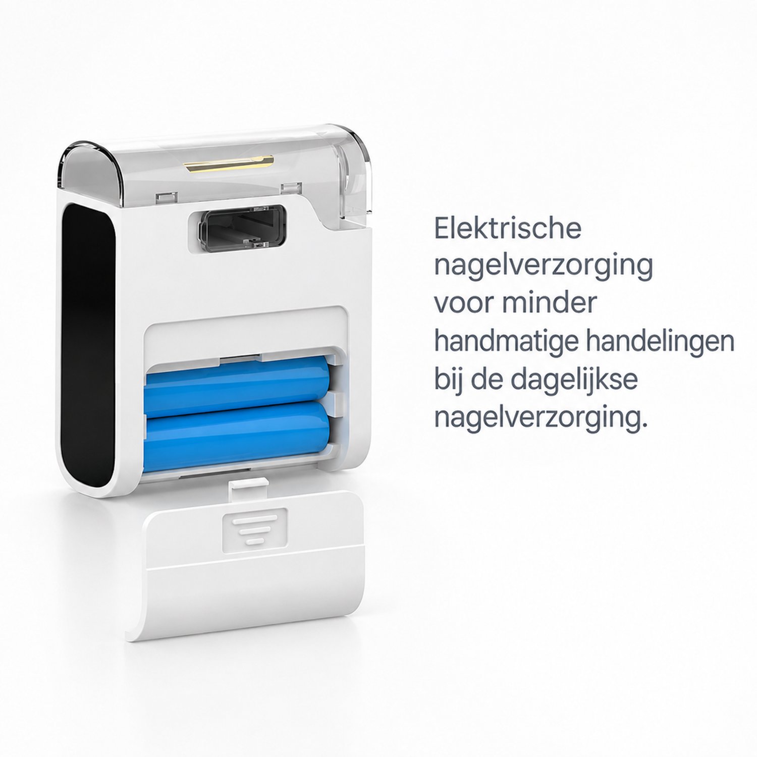 Elektrische nagelknipper - model MN604 - voor dagelijkse nagelverzorging - wit