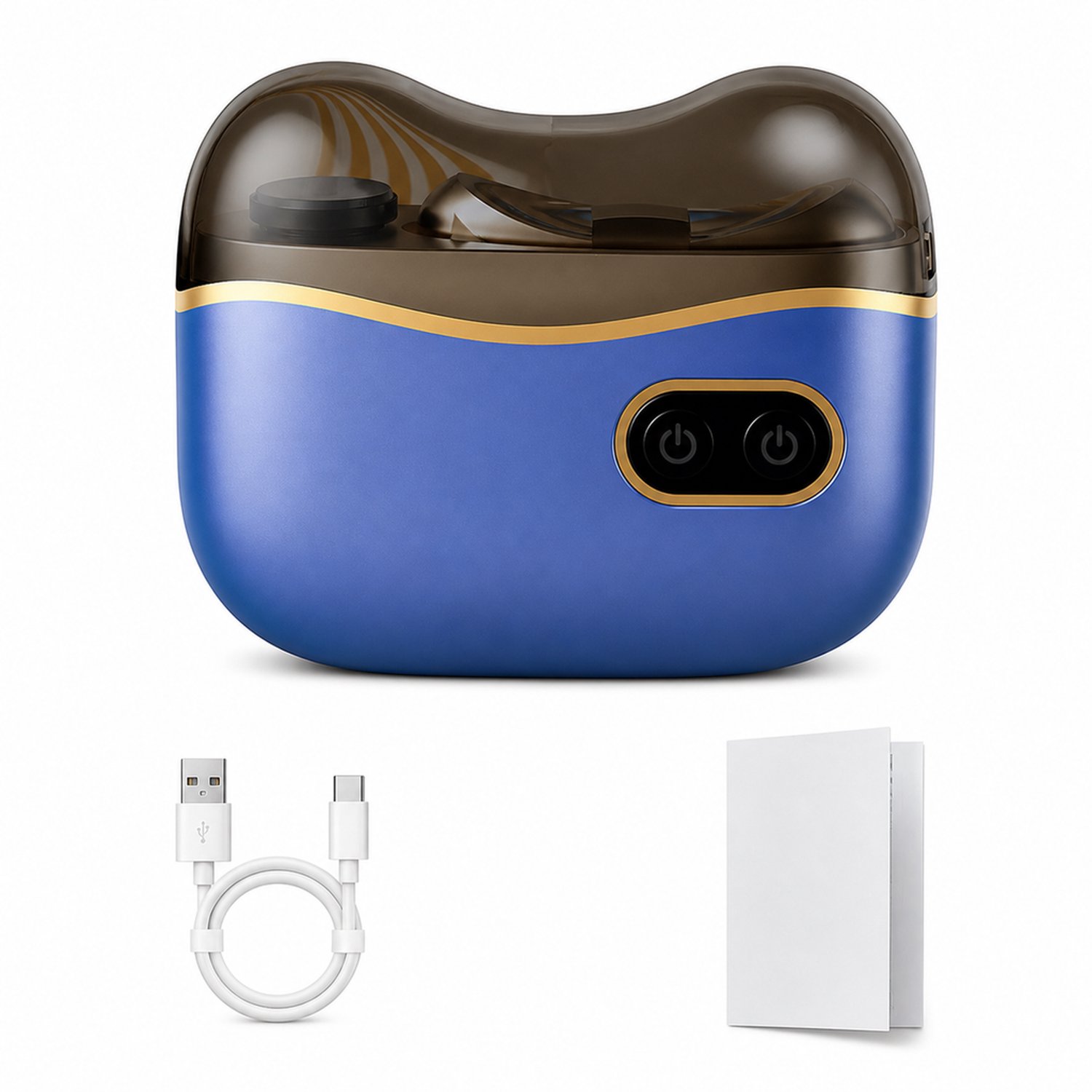Elektrische nagelknipper - blauw - voor dagelijks en huishoudelijk gebruik - met handleiding en Type-C-oplaadkabel