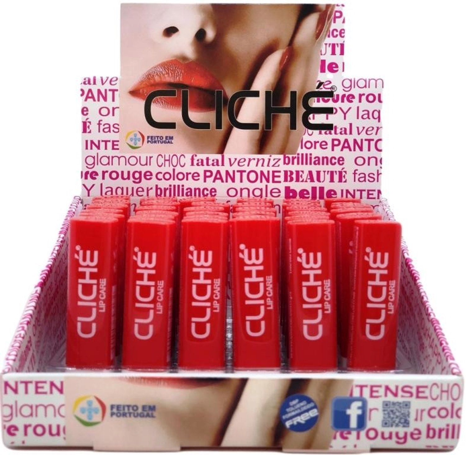 Cliché - Lippenbalsem - Aardbei - Beschermt en Hydrateert - Inhoud 3 gram - 1 Stuks