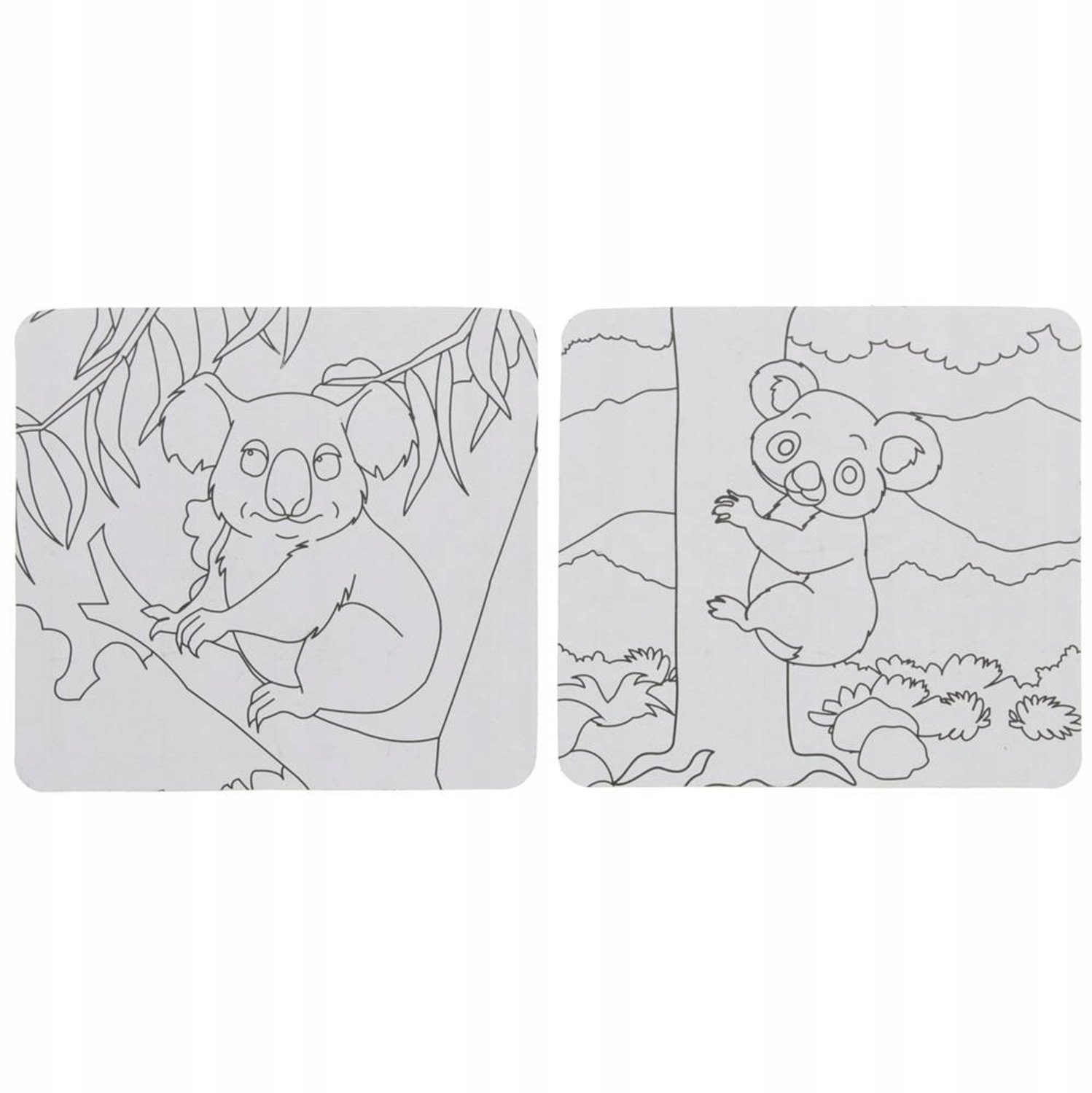Puzzel Koala 16 Stukjes met Kleurplaat - Ontwerp 1