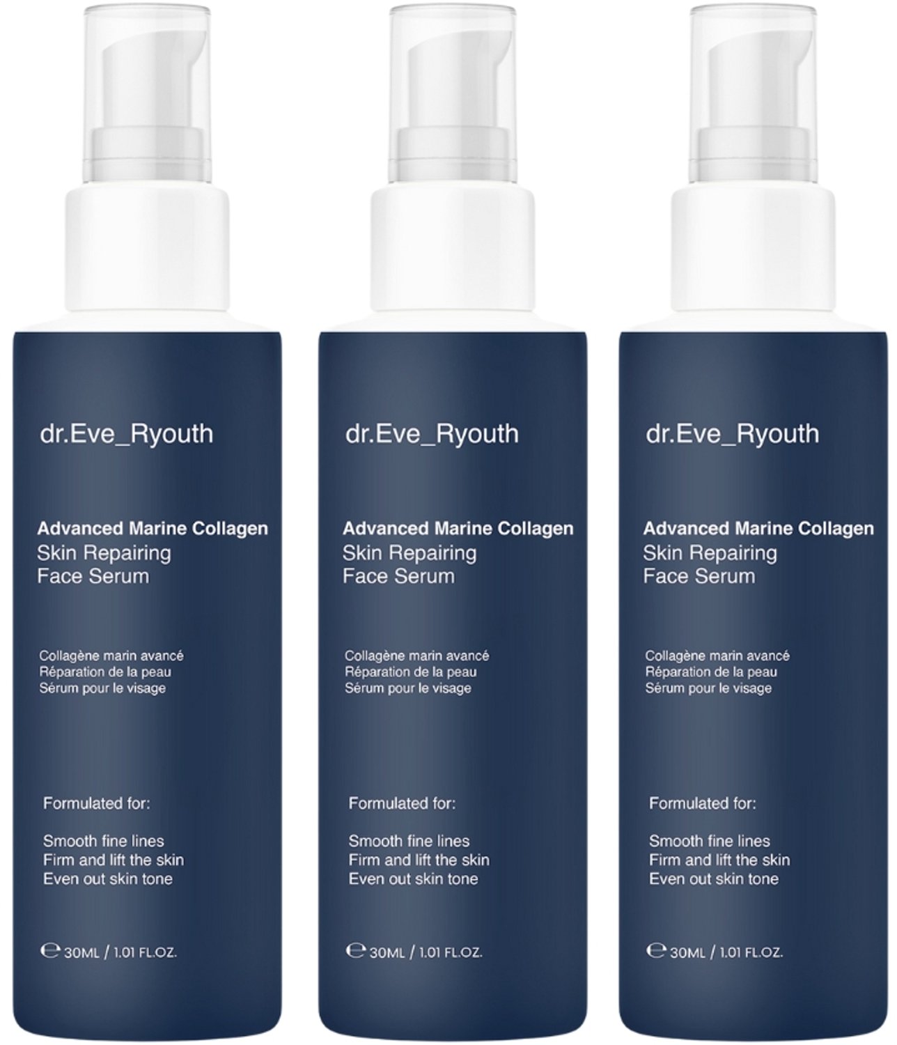 3 x Marine Collageen Gezichtsserum 30 ml
