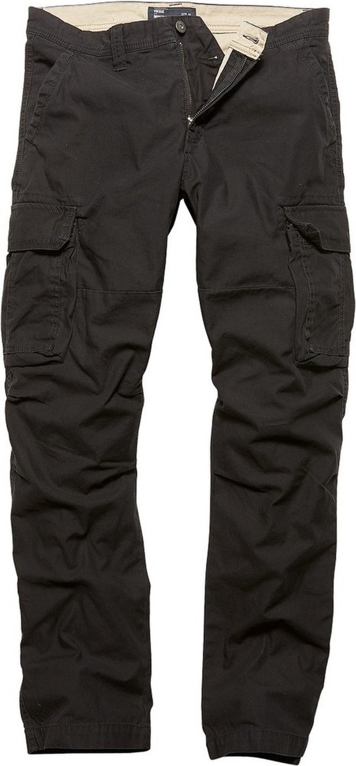Vintage Industries Reef Heren Cargobroek – 3XL Zwart