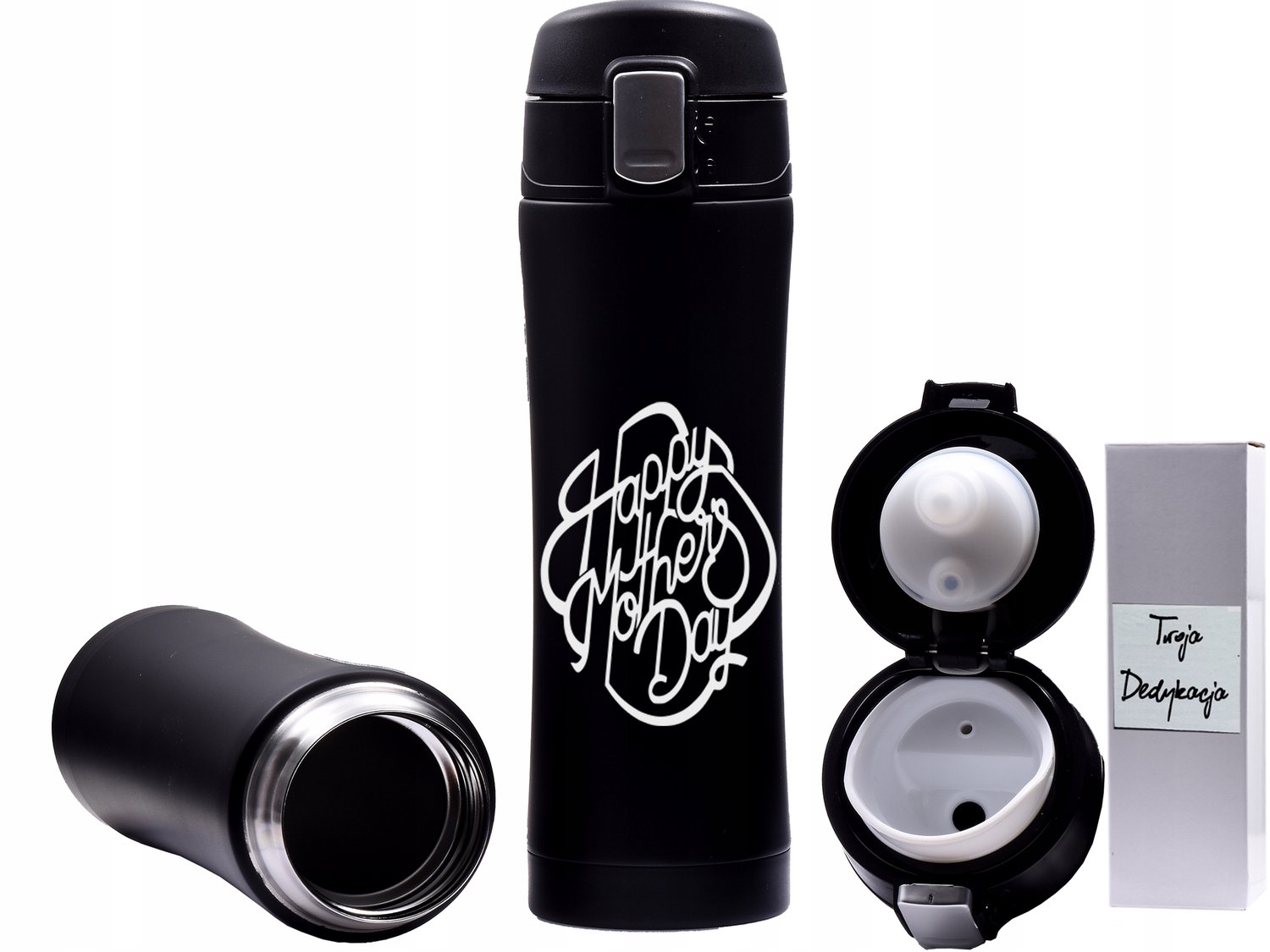 Gegraveerde Thermobeker voor Mama - 400ml - Houdt Warmte 16u