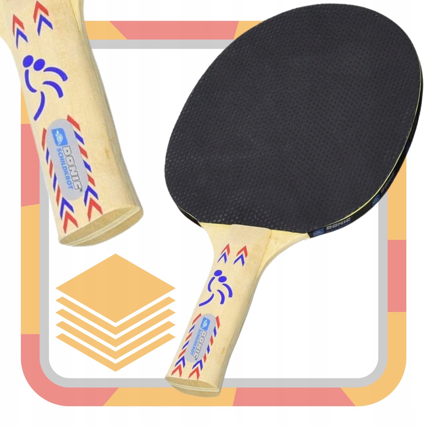 Donic Schildkröt Tafeltennisbatje Applegren 200 - Ideaal voor beginners
