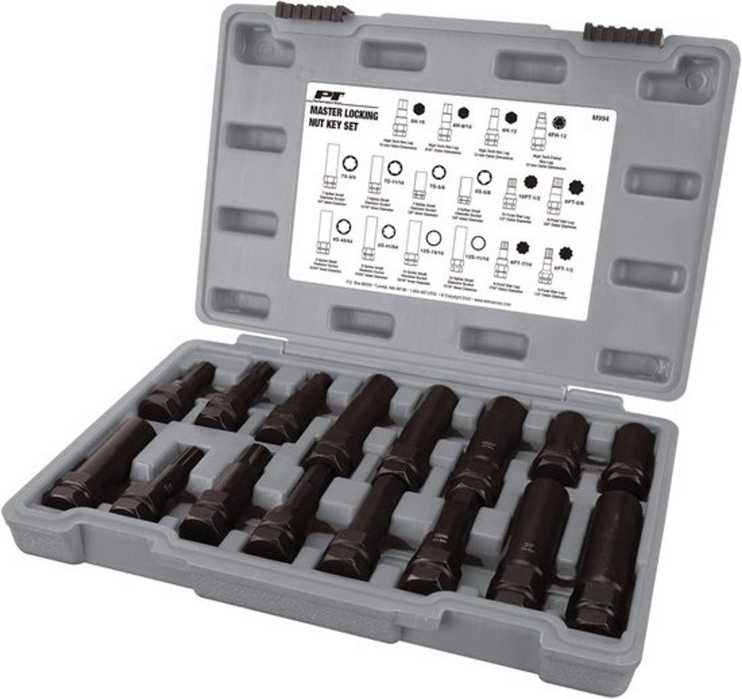 Hoofdsleutelset - Moersleutelset - Wielbouten Losdraaien - 16-delig Chroom-vanadium - 29 x 16 x 5 cm - Zwart