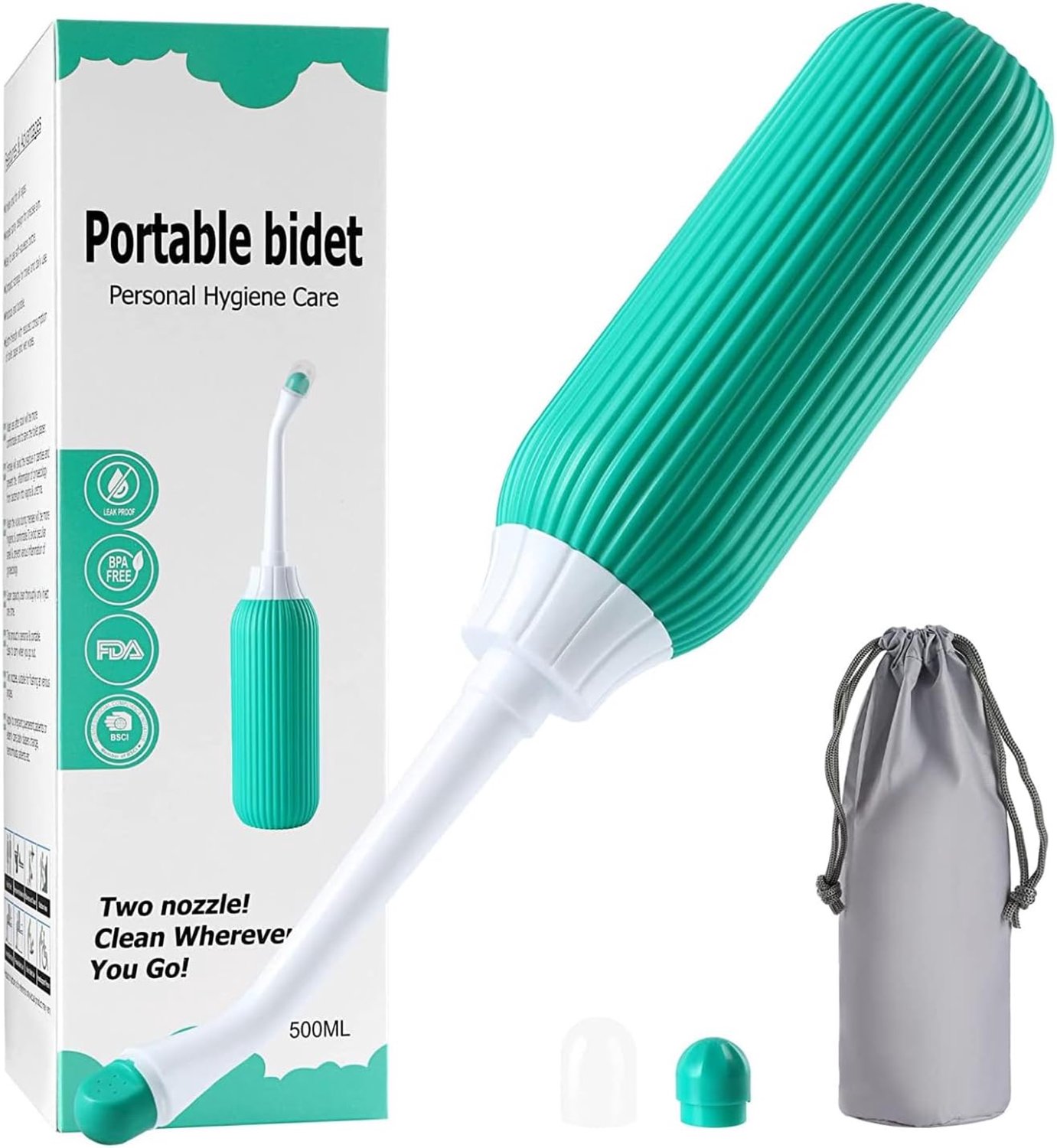 perineum spoelfles - postpartum spoelfles 650 ml - reisbidet - vaginale douche - bidet handdouche