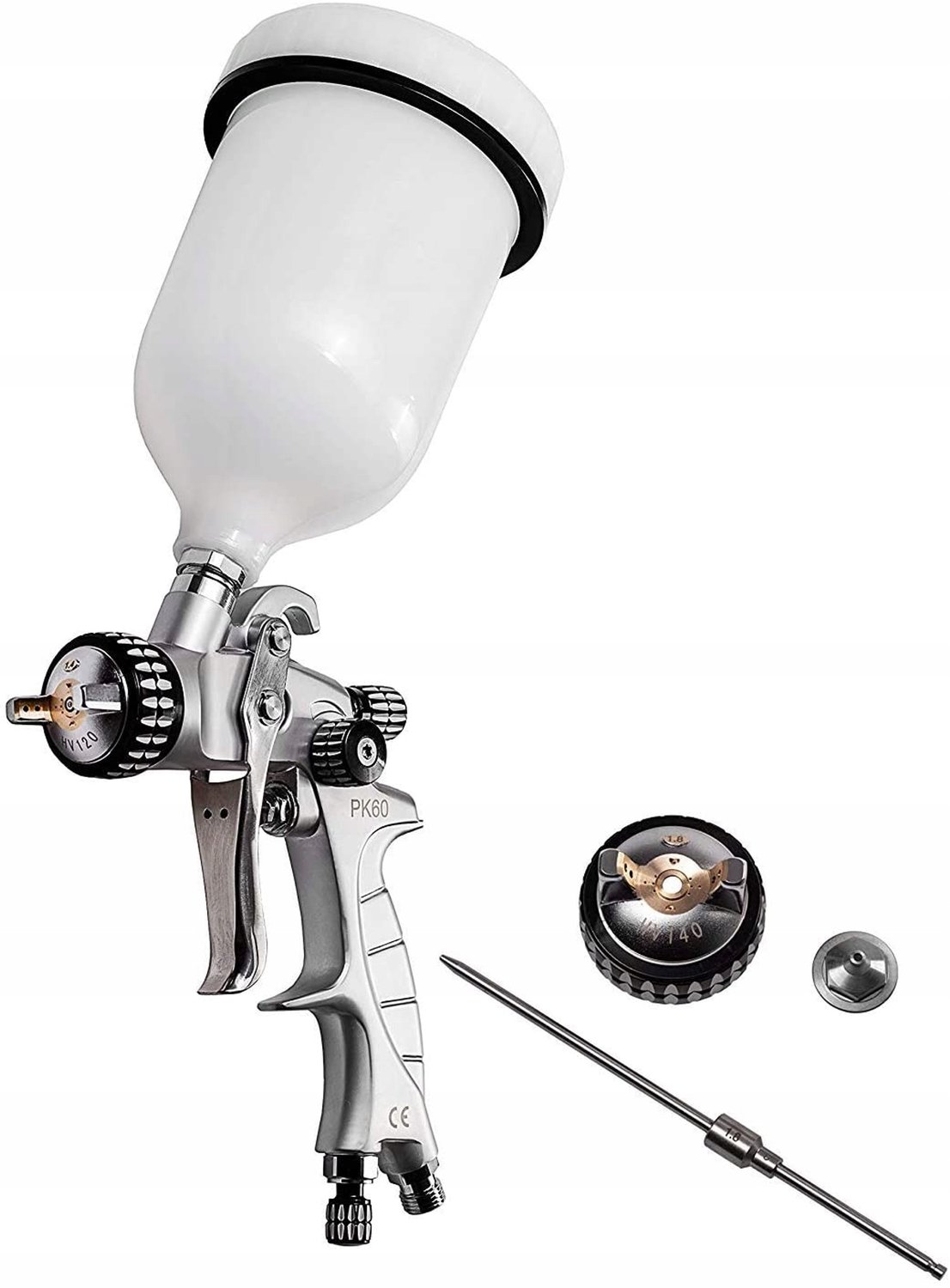 BenBow Spuitpistool 1.4mm + 1.8mm HVLP - Hoge Kwaliteit