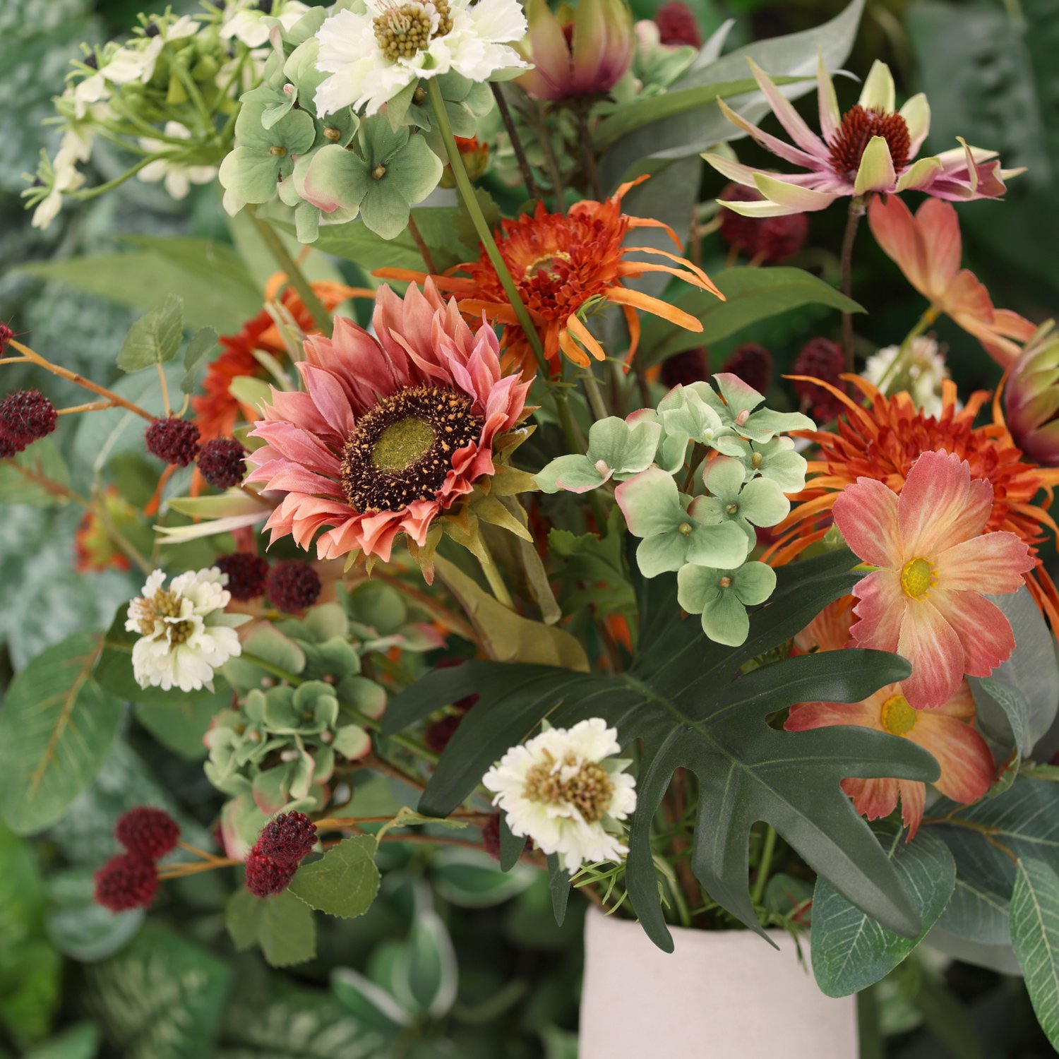 Herfstboeket kunstbloemen Danique Fukuoka 80cm