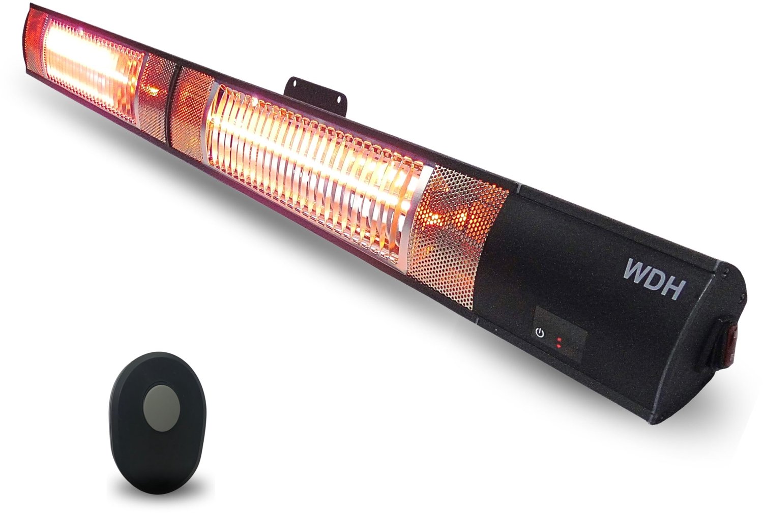 Wandstraler Wandverwarming - 3000 Watt Vermogen - Carbon Verwarmingselement - Zilver - Voor Buiten - Elektrisch