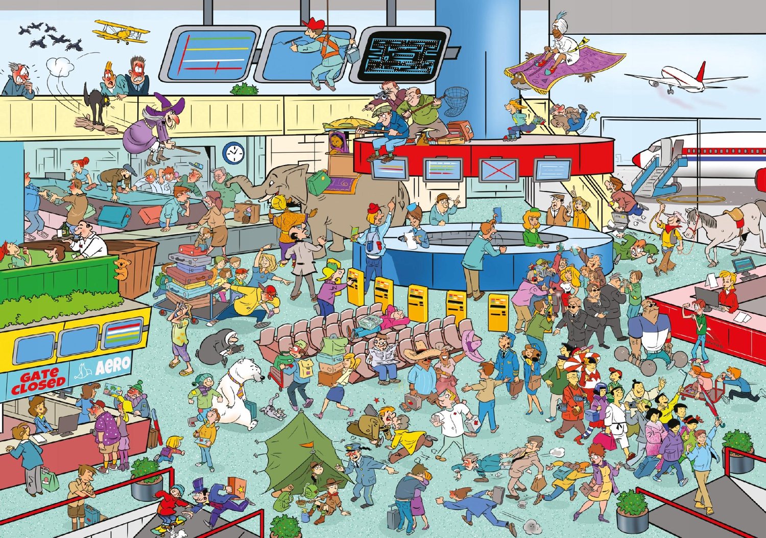 Merkloos 'Thats Life' Puzzel - Luchthaven 1000 Stukjes