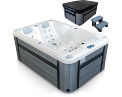 MOSSA VL-2P-PRO-PW-DG-Z Buitenspa 2 Persoons - 50 Jets - 600 L