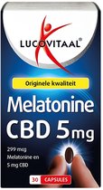 Lucovitaal Melatonine CBD 5 mg 30 capsules