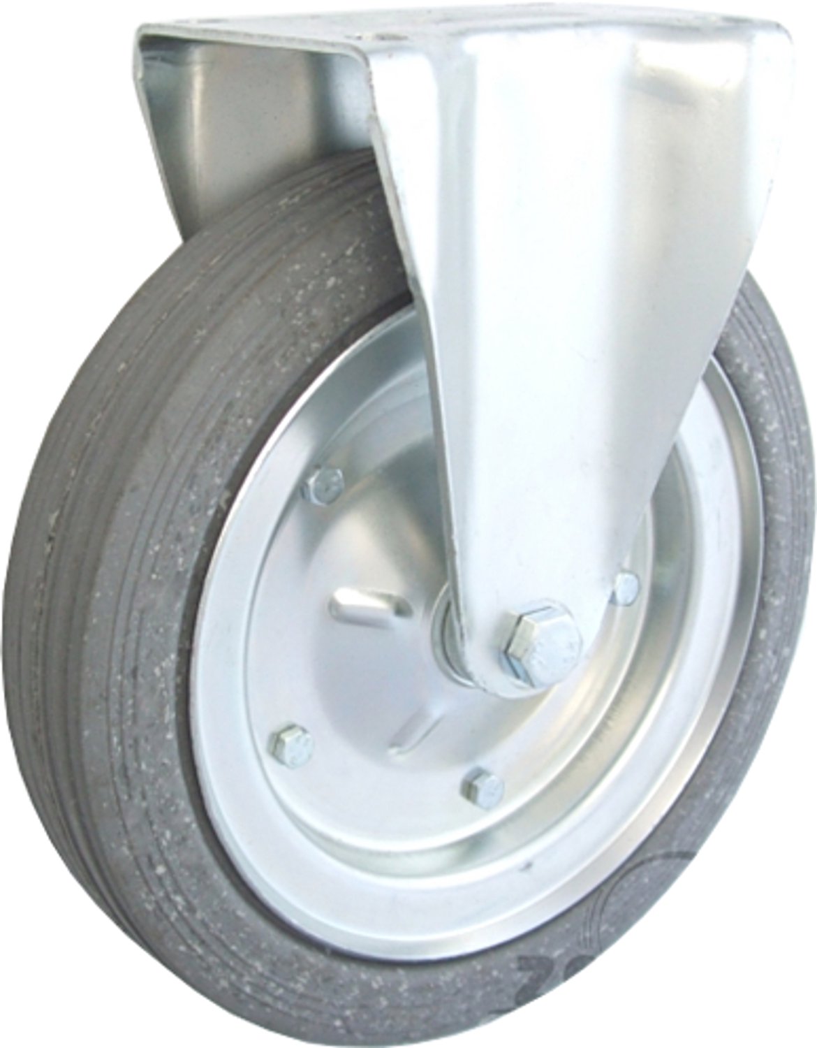Metaal-rubber wiel 250mm voor industriële karren - 93S
