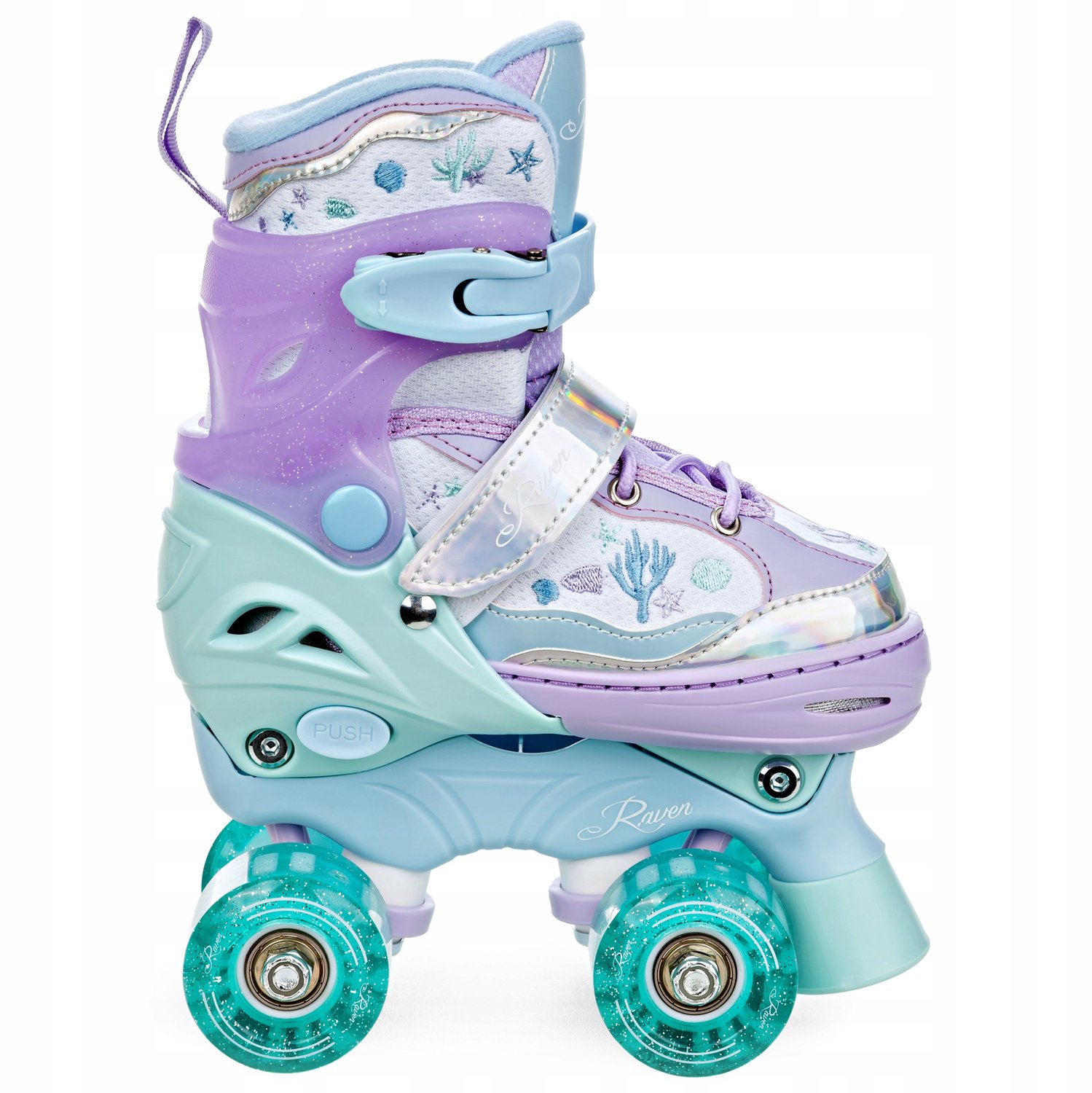 Verstelbare Rolschaatsen RAVEN Isla met LED Wielen