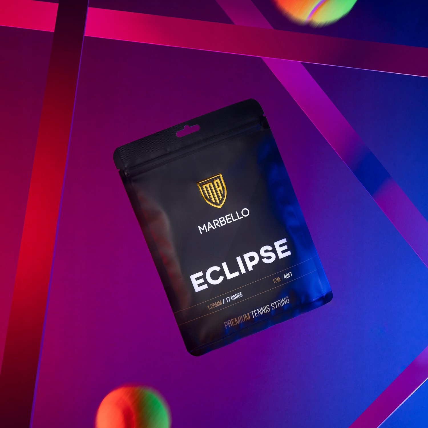 Marbello Eclipse Tennis String 1.20mm Set 12m - Controle & Comfort