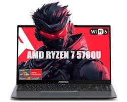 ACEMAGIC LX15 Pro 15,6'' FHD-laptop - AMD Ryzen 7 5700U - 16 GB LPDDR4 RAM 512 GB SSD - Windows 11 Pro - Wifi 6 - Grijs