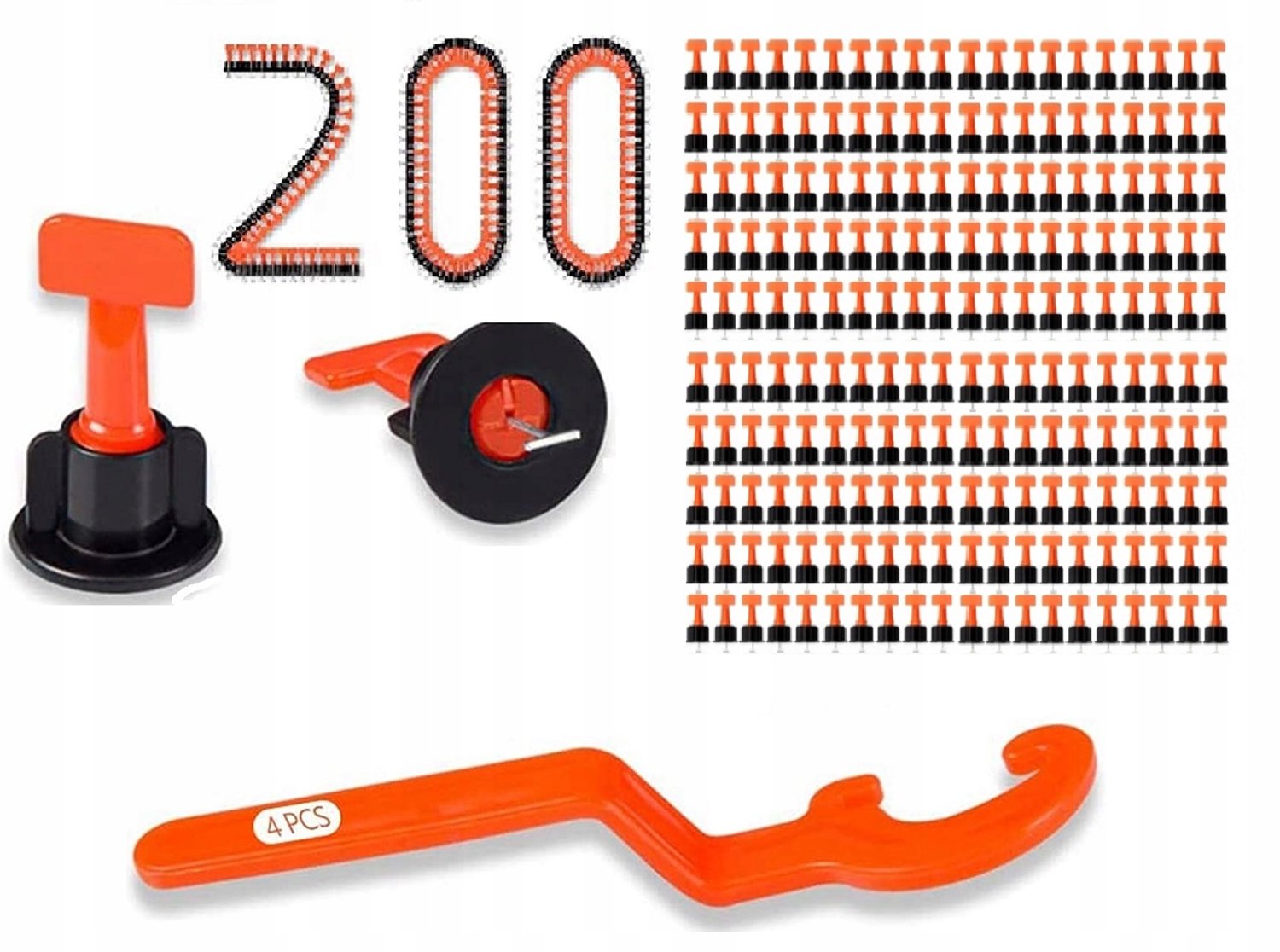 200x Tegel Leveller Systeem: Klippen, Wiggen & Clips voor Perfecte Tegels