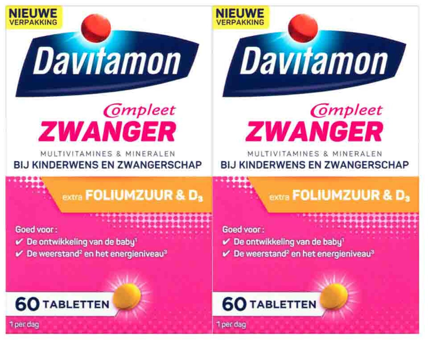 Davitamon - Compleet Zwanger - 2 x 60 tabletten - Voordeelverpakking