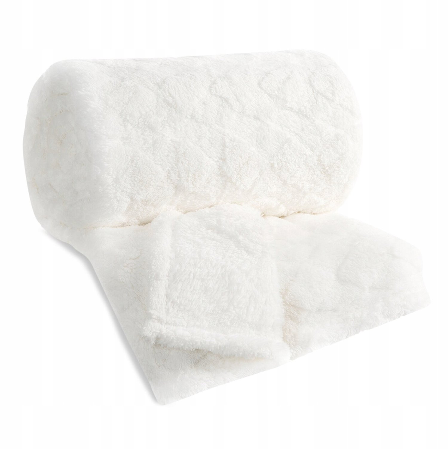 Zachte Fluwelen Plaid 170x210 cm - Luxe & Comfort in Crème