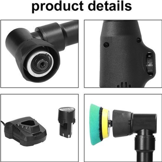 Draagbare Autopolijstmachine Enige Uitvoering - Elektrisch - 2.0 Kg - Handheld - Oplaadbaar - Voor Auto Onderhoud — afbeelding 2