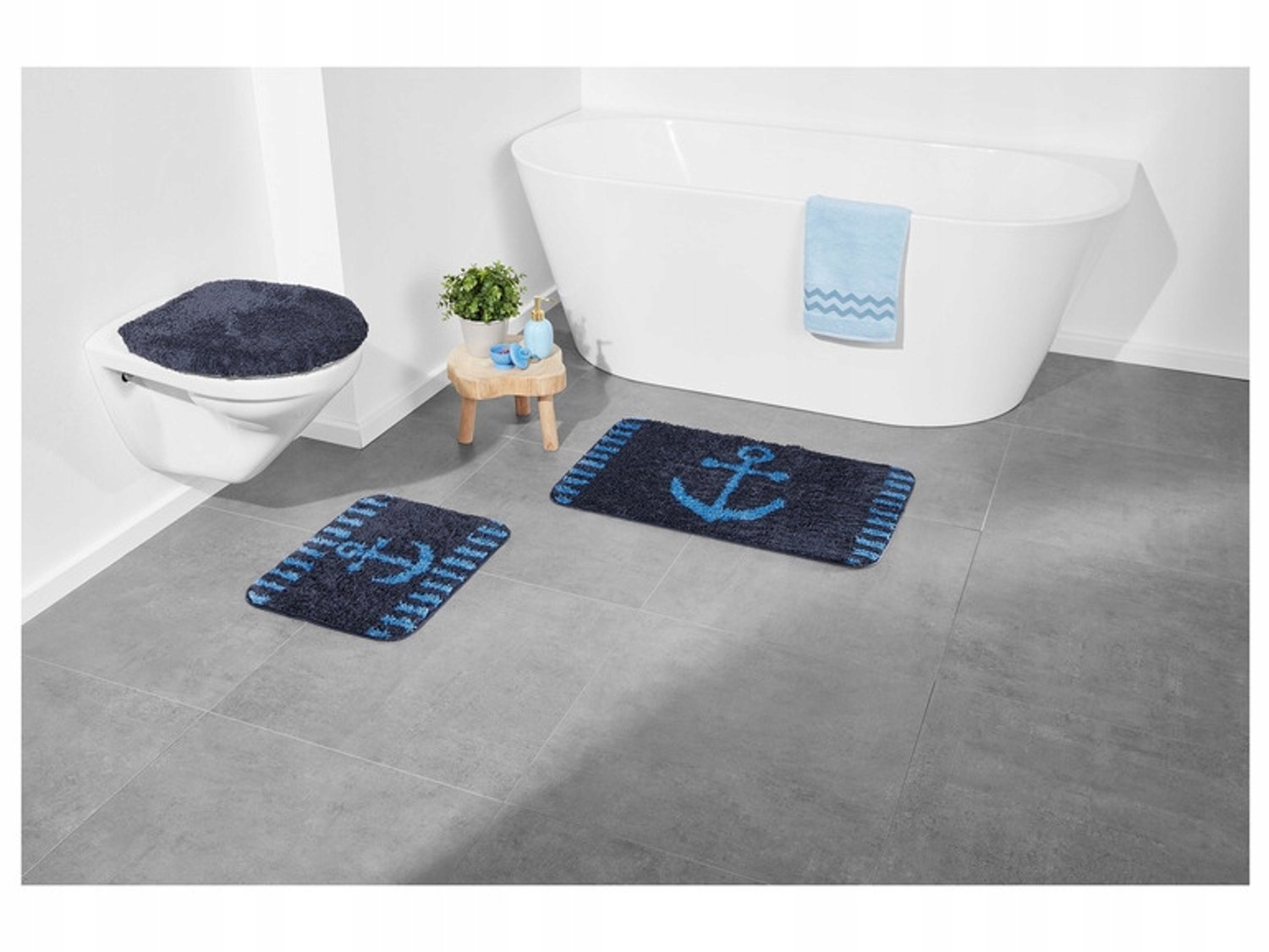 Set van 3 Zachte en Absorberende Badkamermatten