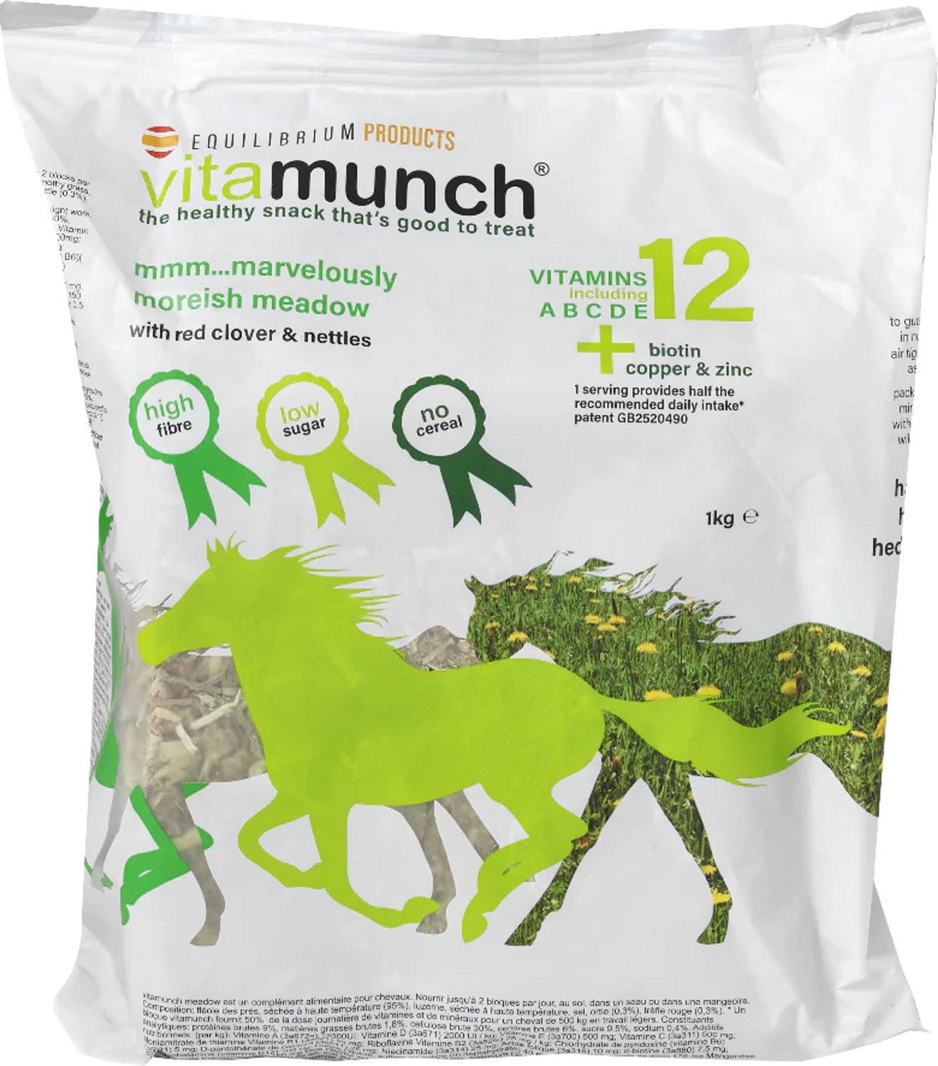 Equilibrium - Vitamunch Meadow - Vezelrijke Voeding Paard - 1kg