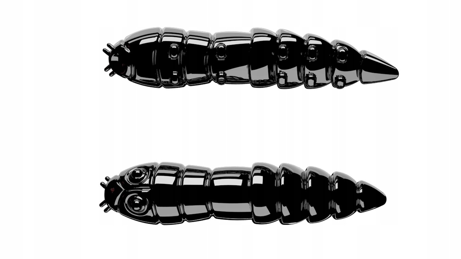 Merkloze Rubberen Kunstaas 42mm - 10 Stuks