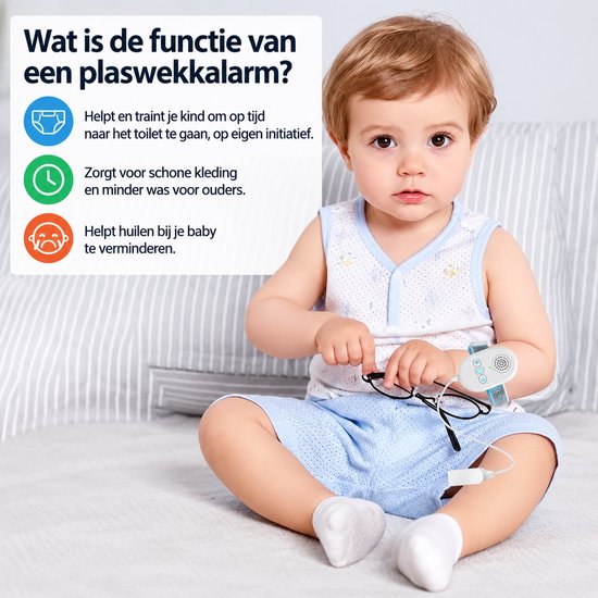 Oplaadbare plas wekker - Anti Bed plassen - Incontinentie - Kinderen Volwassenen van Dryly — afbeelding 3