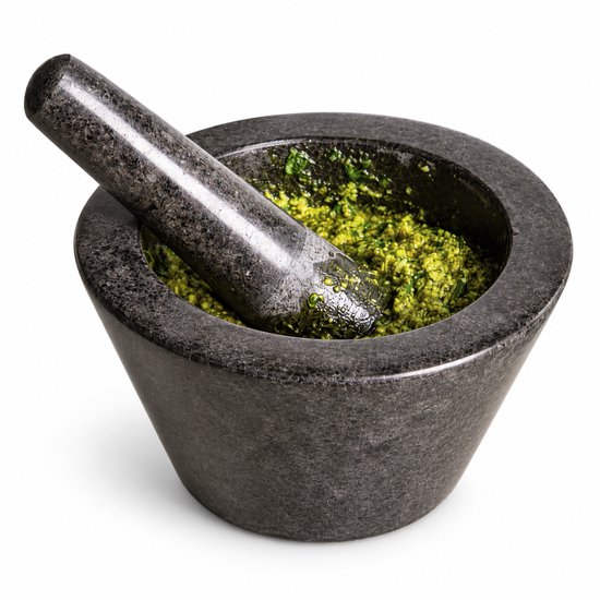 Boska Vijzel Herbs - Graniet - Met stamper - Zwart - Ø 17,5 cm