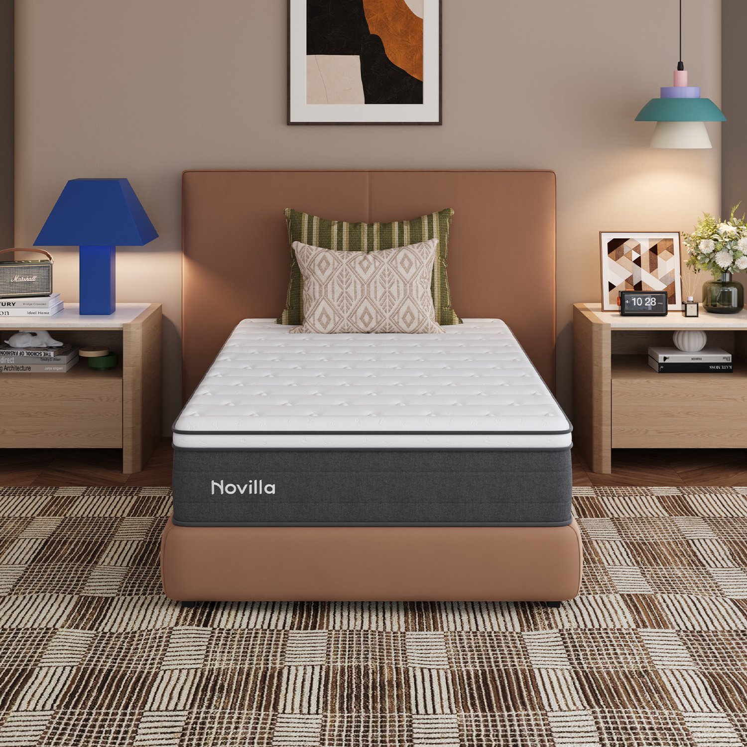 Novilla Pocketveringmatras 120x200 cm - 7 comfortzones - H3 - 25 cm Grijs