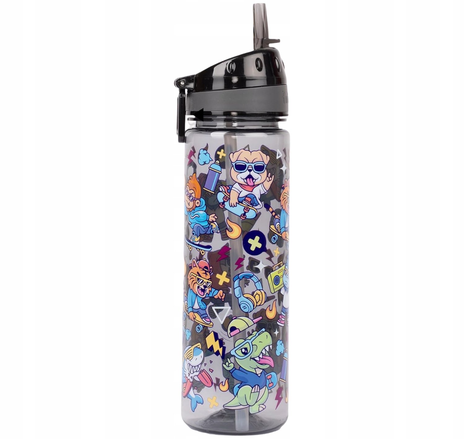 Fringoo Bidon na Wodę 650ml z Słomką dla Dzieci - BPA-vrij