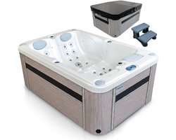 MOSSA VL-2P-PRO-PW-LB-Z Buitenspa 2 Persoons - 50 Jets - 600 L