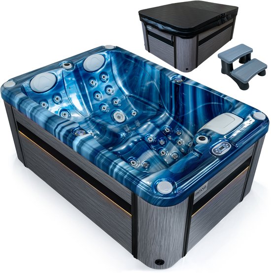 MOSSA VL-2P-PRO-OW-DG-Z Buitenspa 2 Persoons - 50 Jets - 600 L