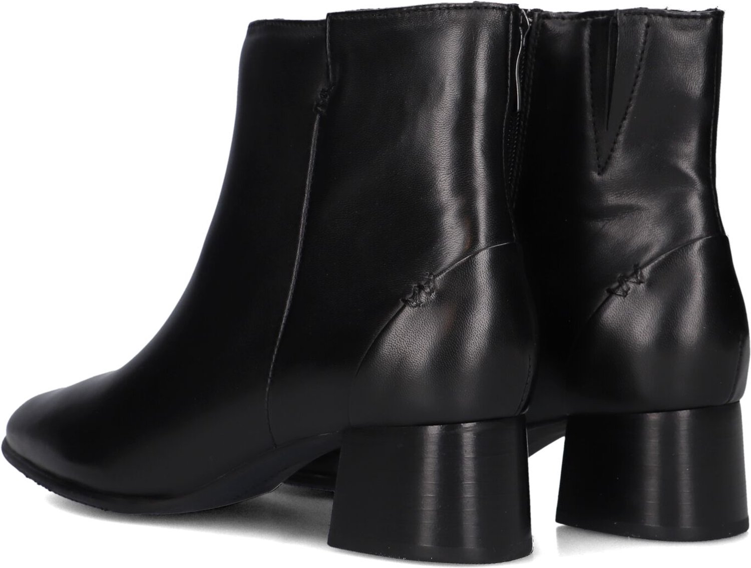 EVERYBODY Ludina Enkellaarsjes - Enkelboots met rits - Dames - Zwart - Maat 37,5