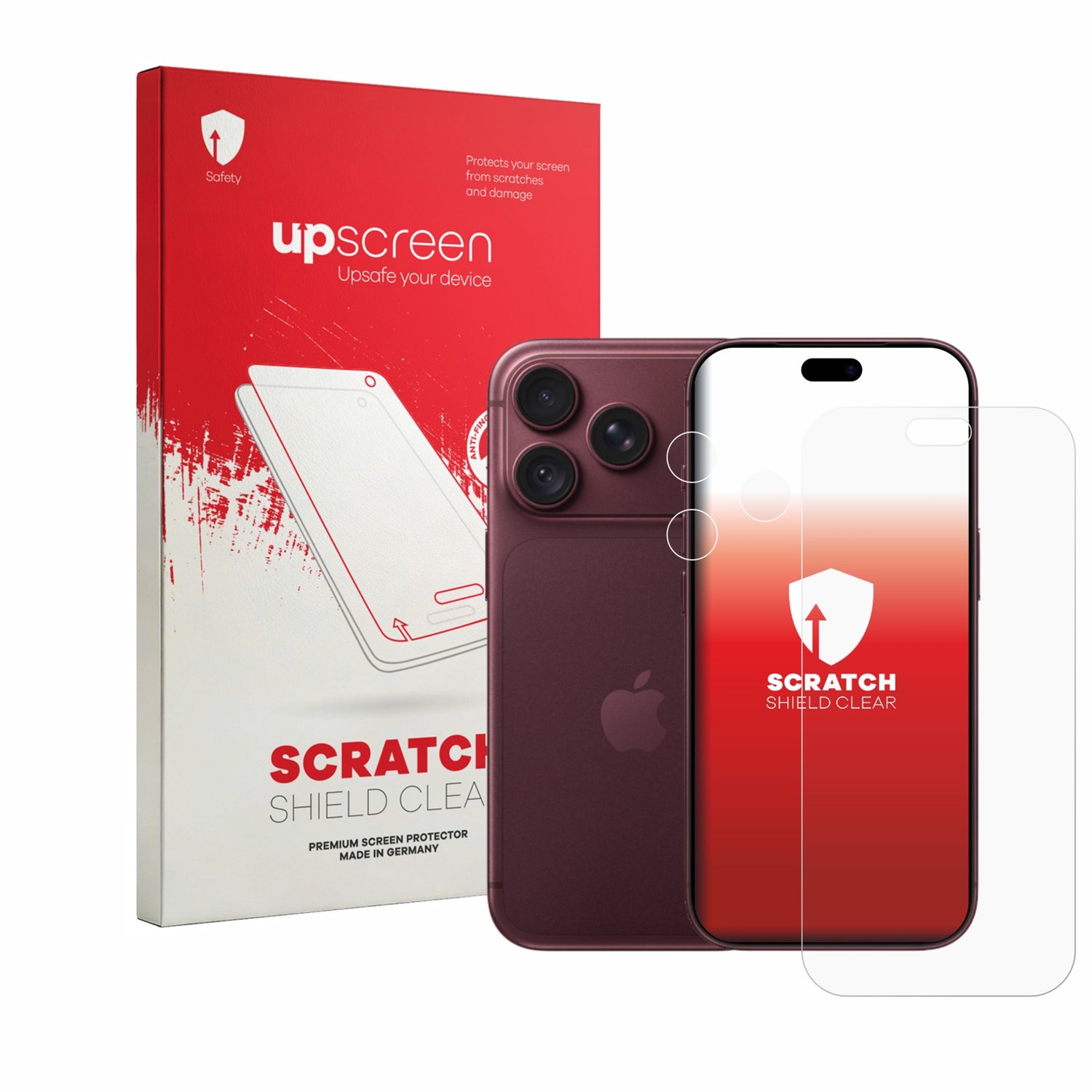 upscreen - Screenprotector voor Apple iPhone 18 Pro (Voor+Camera) - Folie Beschermfolie transparant