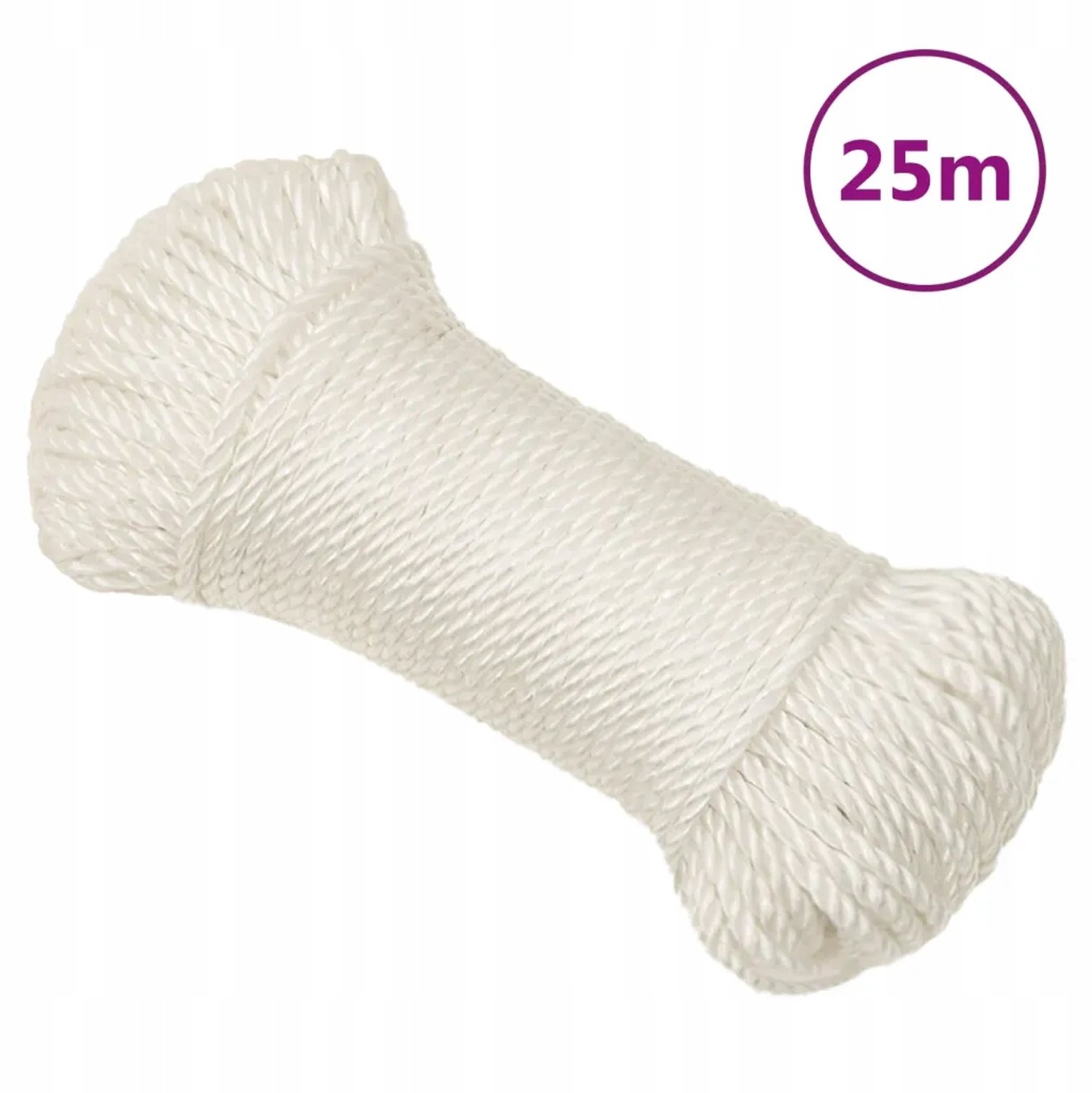 Merkloze PP Touw 8mm x 25m Wit - UV & Waterbestendig, 360kg