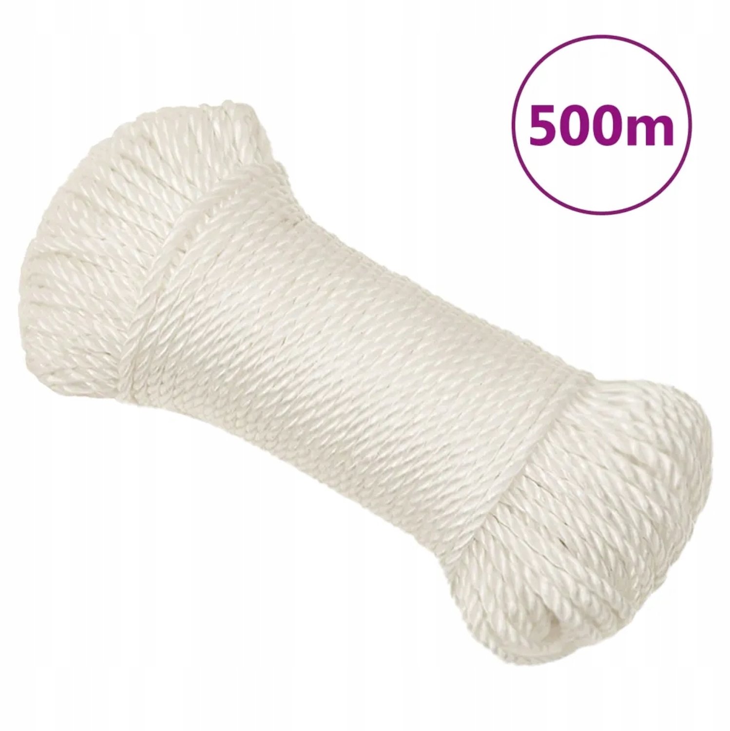 UV-bestendig wit polypropyleen touw 8mm 500m - Sterk & Duurzaam