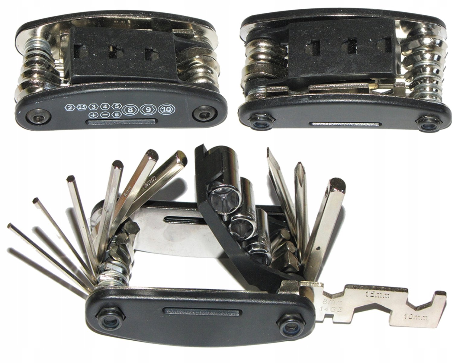 Fiets Multitool Set met 12 Functies - Inbussleutels en Meer