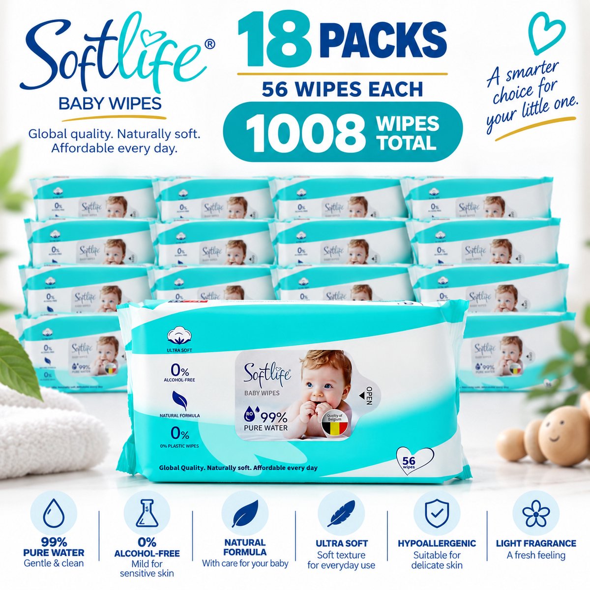 Softlife billendoekjes | 1008 stuks