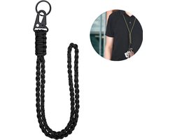 Sleutelkoord - Lanyard - Keycords - Sleutelhanger - Badgehouder - Keycord Badgehouder - Heavy Duty Lanyard - Zwart - LOUZIR