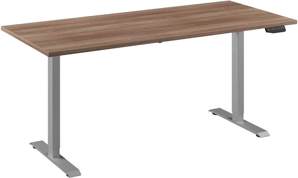 Bureau Adjust 1 Plus QA 180x80 Aluminium/Havanna