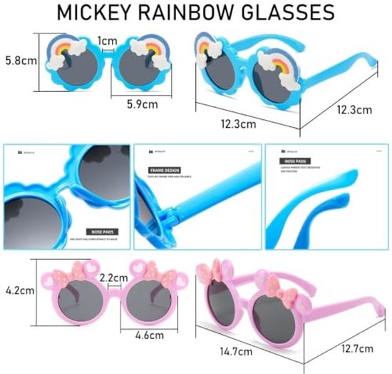 Elzusha - Zonnebrillen Set voor Kinderen - Gepolariseerd - Blauw — afbeelding 5