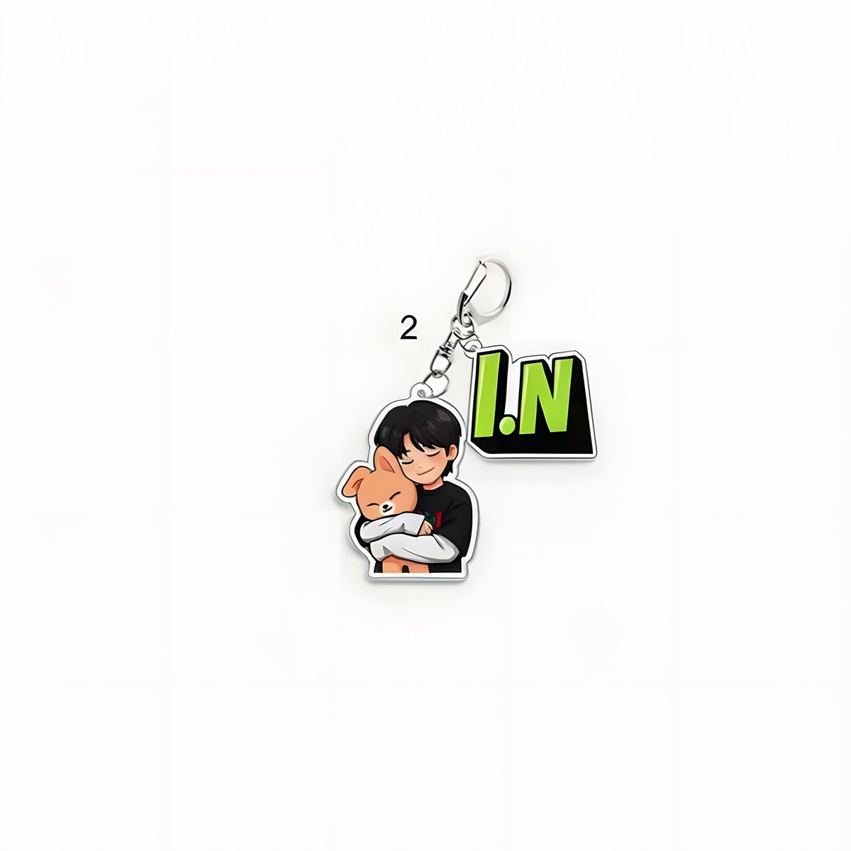 KPOP Stray Kids SKZ I.N Acrylic Keyring Plush Hug [Sleutelhanger]