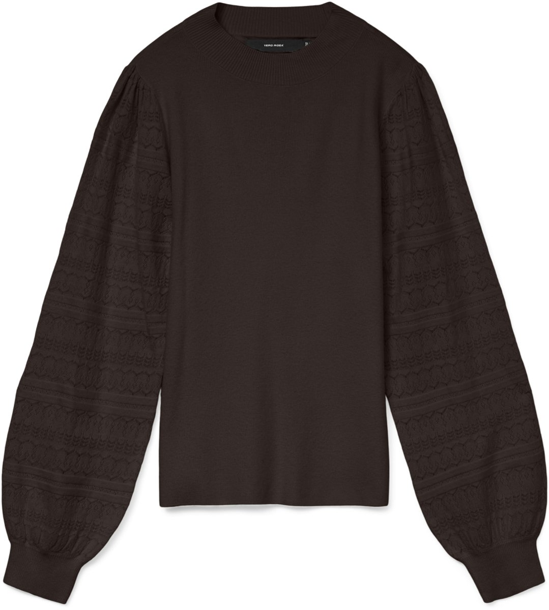 Vero Moda Trui Vmnewlimone Ls Highneck Pullover Bo 10331283 Chocolate Torte Dames Maat - XS