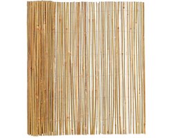 Bamboebaas® bamboemat gespleten - B500 x H100 cm - Naturel - Natuurlijke afscheiding - Schutting op rol - Duurzaam bamboe - Meer privacy - Tuin & balkon - Eenvoudige montage
