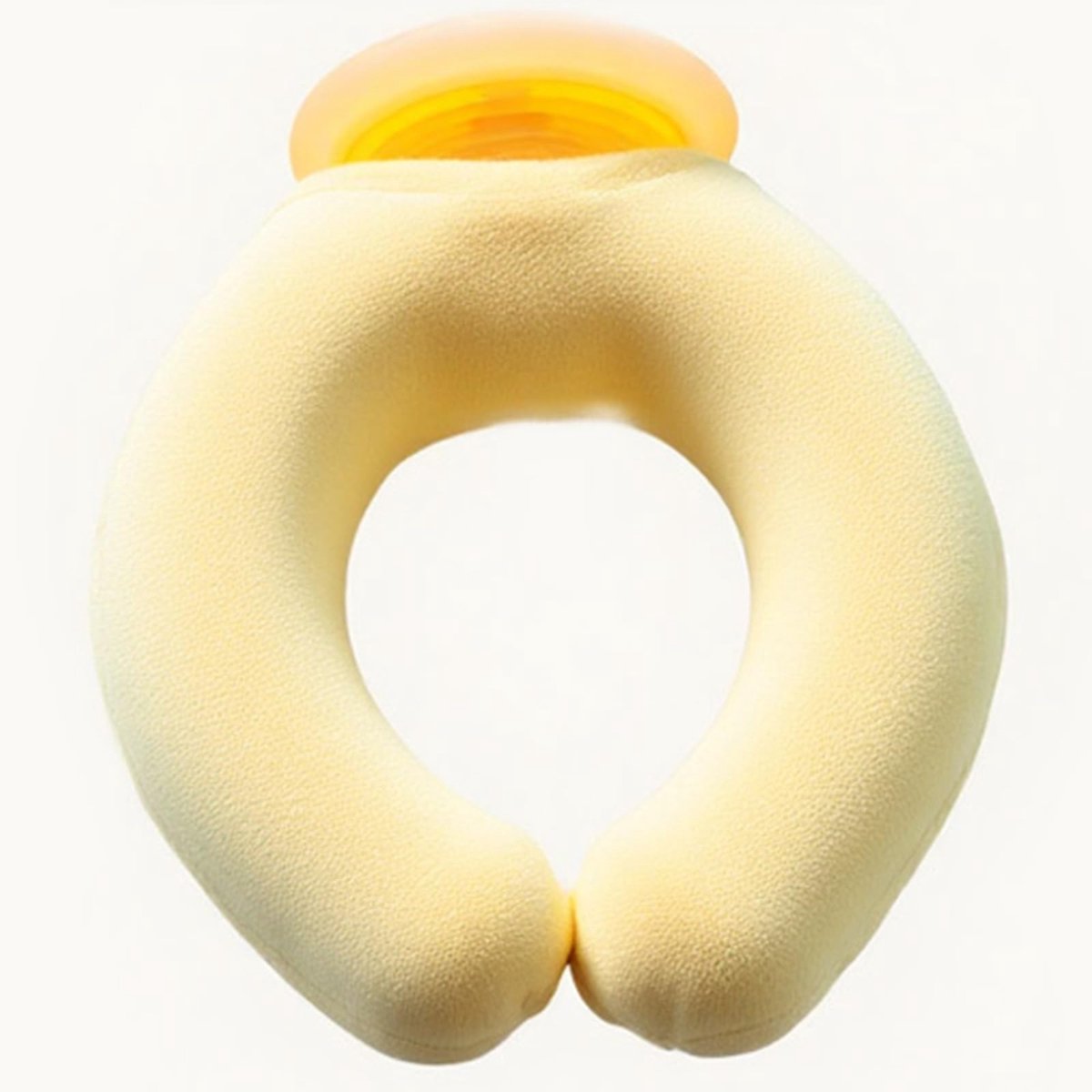 Nekkruik - Schouderkruik - Warmwaterkruik - U Vorm Kruik - Nekwarmer - Warmtekruik - Kruik Met Hoes - Schouderwarmer - Nekkussen - Warmtekussen - Zachte Kruik - Ontspanning - Bedkruik - Winter Accessoires - Geel - 1 Stuk