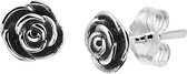 GLAMS - Boucles d'oreille clous Oxi Rose - Argent