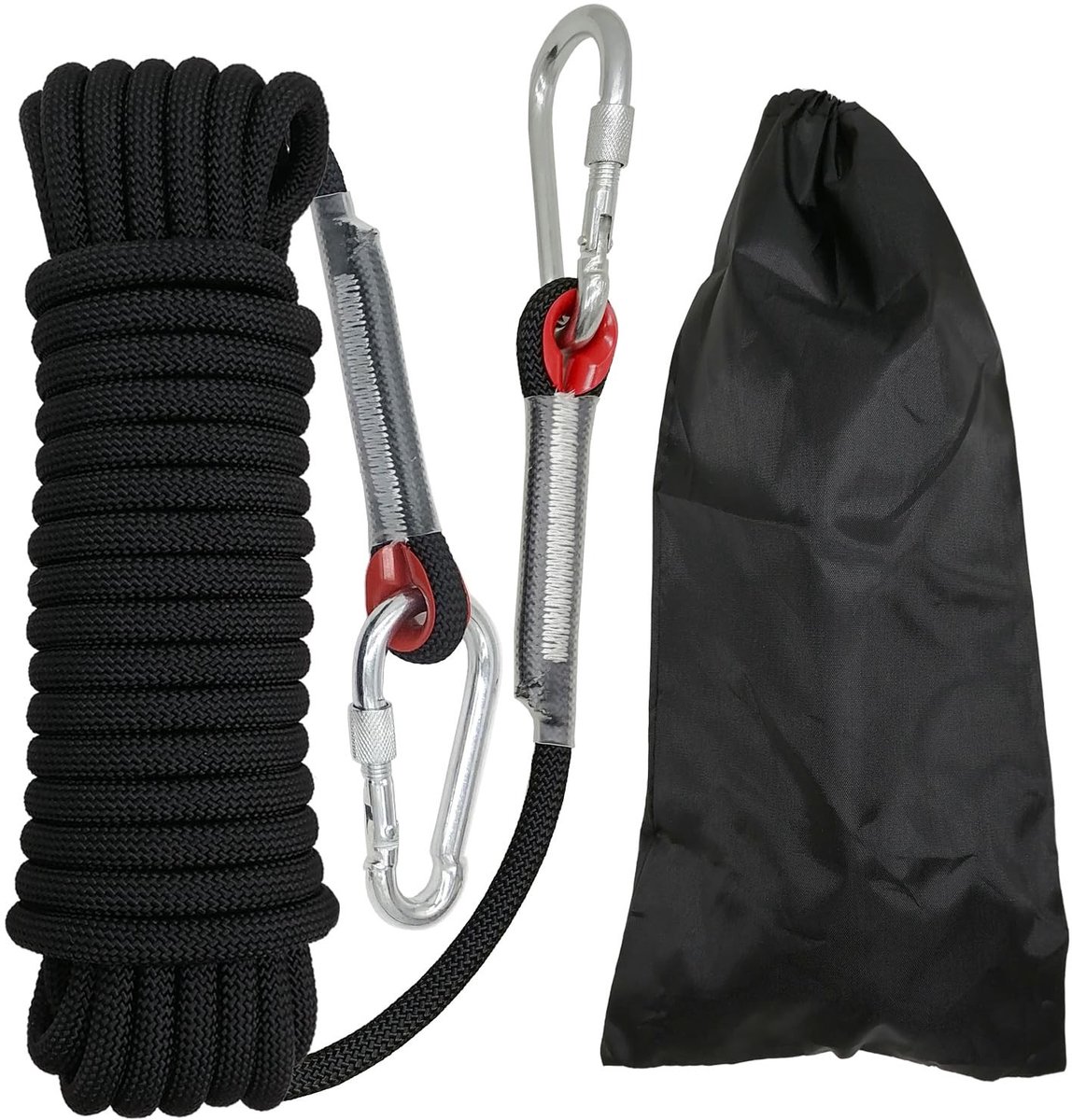 Elzusha - Multifunctionele Touw van 10mm - Voor Buiten en Binnen - Zwart - 10m
